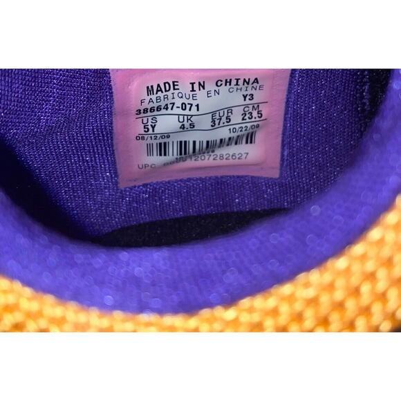 Nike Zoom Kobe 5 Protro Sneaker GS Size 5Y‎ Black LAKERS Basketball 386647-071 - Picture 10 of 12